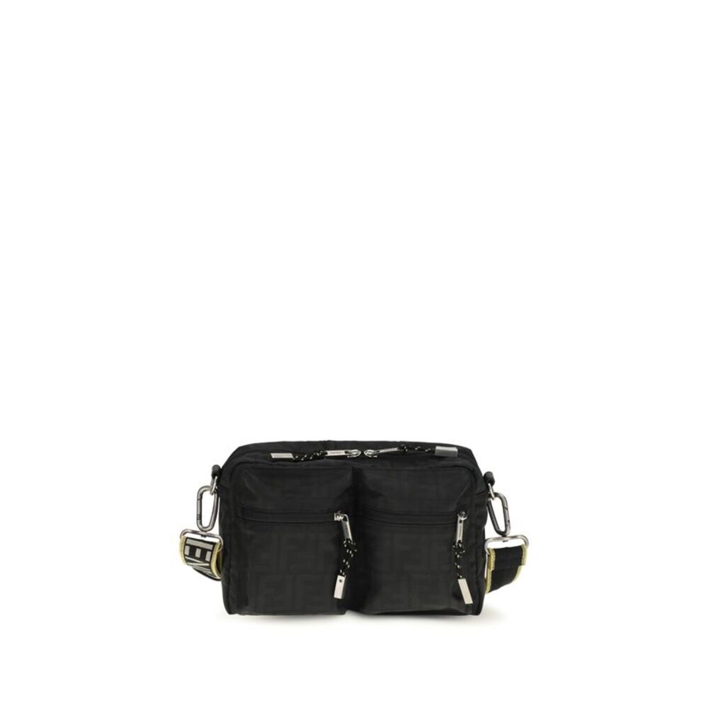 Fendi Men Ff Monogram Fabric Camera Case
